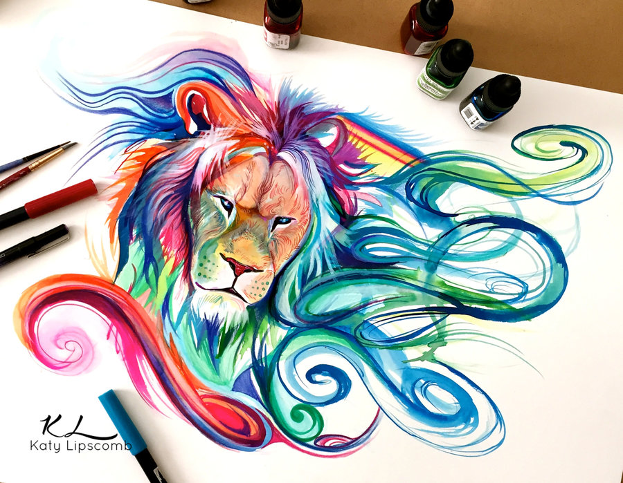 Colored Pencil Animal Drawings Gambar Kata Kata