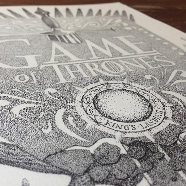 Incredible Stippling Art Typography Design 1