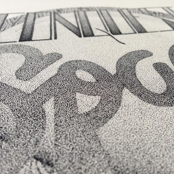 Incredible Stippling typography design