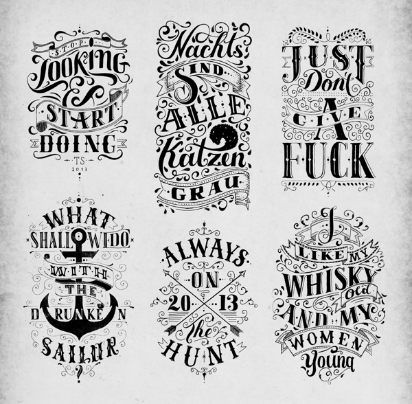 Wonderful lettering design exemples