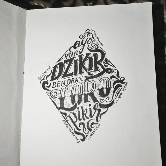 Creative hand lettering art style  - Dimaz Fakhruddin