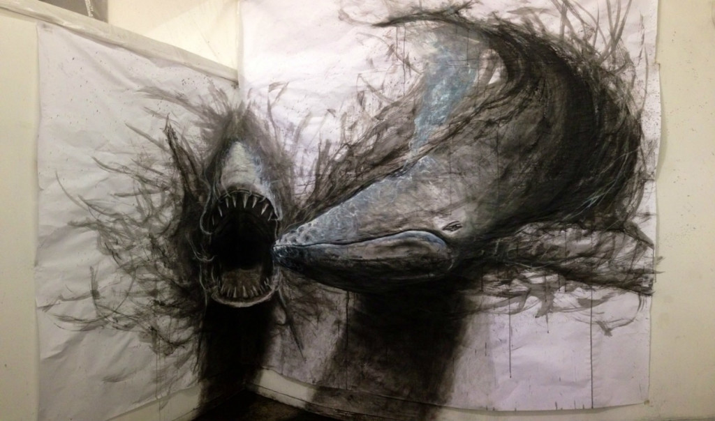 Main blowing 3d drawings art of animals 02