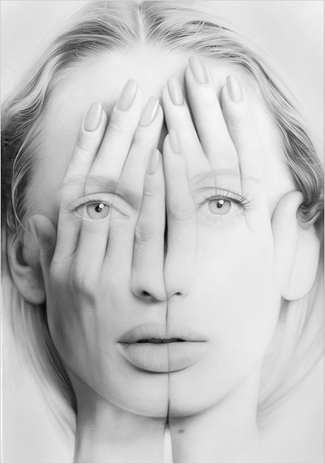 Realistic Double Exposure Drawing Art