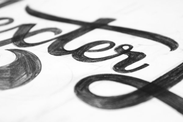 Sketch typography font style-Ged Palmer 01