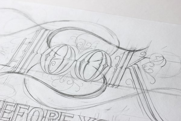 Sketch typography font style-Ged Palmer