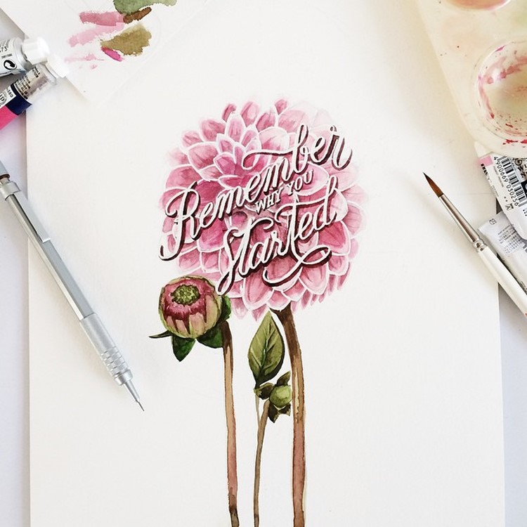 Amazing Watercolor Lettering Quotes by june Digan