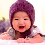 Attractive baby girl photography