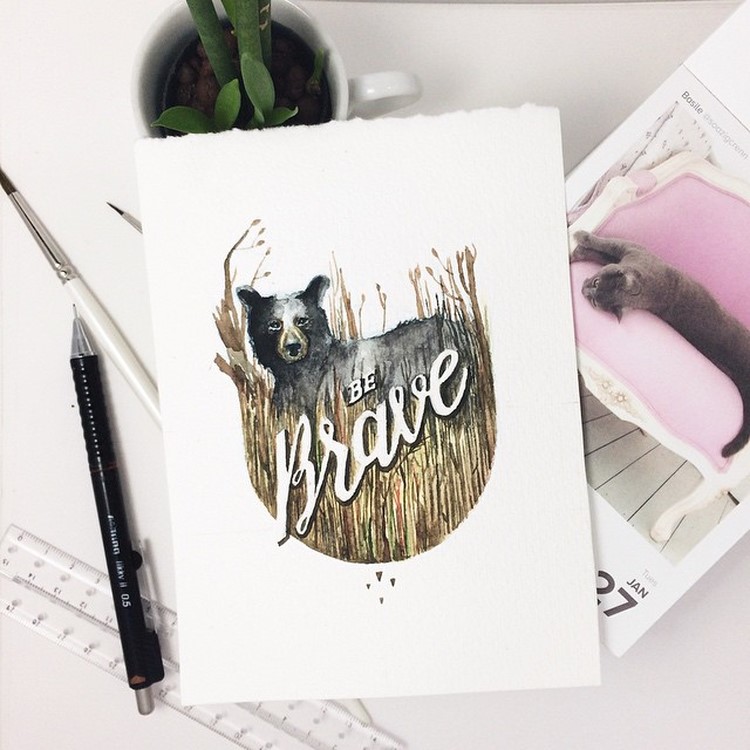 Creative Watercolor Lettering Quotes by june Digan 01