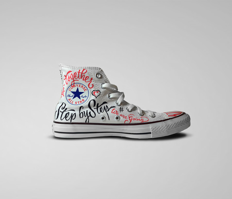 Lettering shoes design by panco sassano