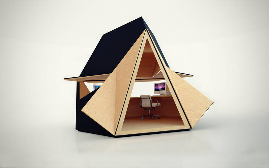 Unique Portable Wooden Home Office 002