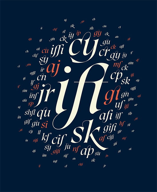 Wonderful typography artwork design by aron jansco