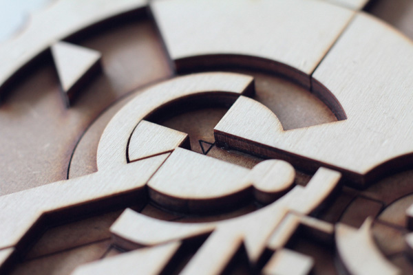 Wood Lettering by Future Marquetry