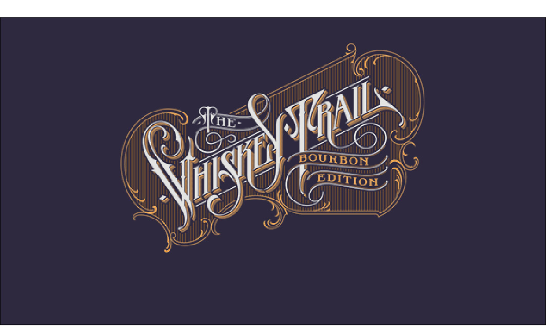 Excellent Lettering Design For The Whiskey Trail