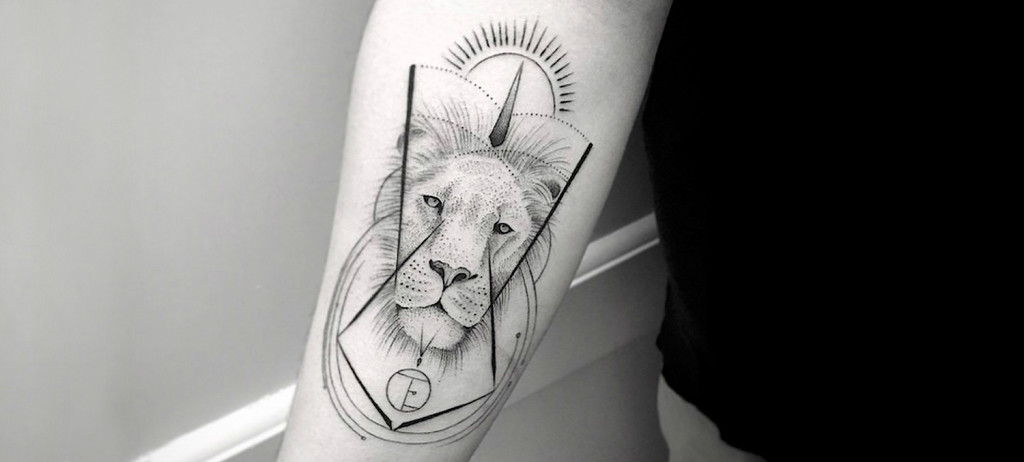 Lion tattoo by Balasz Bercsenyi