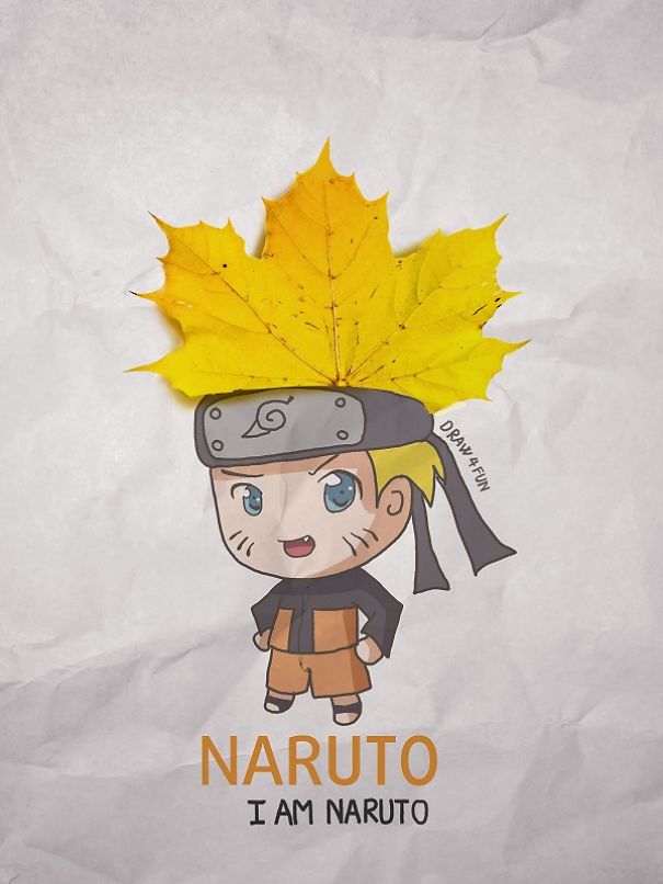 Creative Artwork: Create Naruto Illustrations Using Everyday Objects