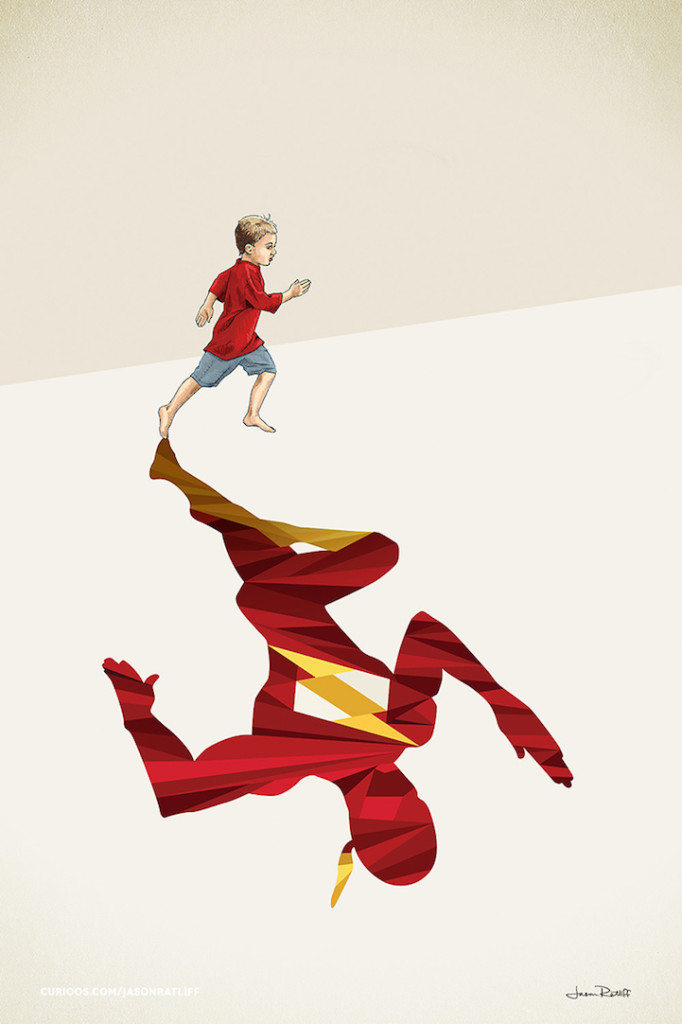 Flash Illustration of childhood imagination by Jason Ratliff