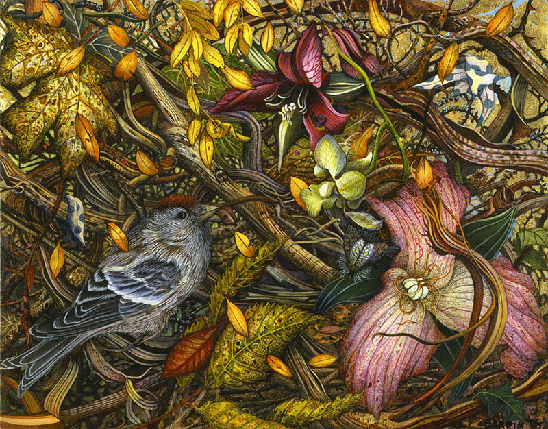 Highly Detailed Paintings of Gardens by Judy Garfin