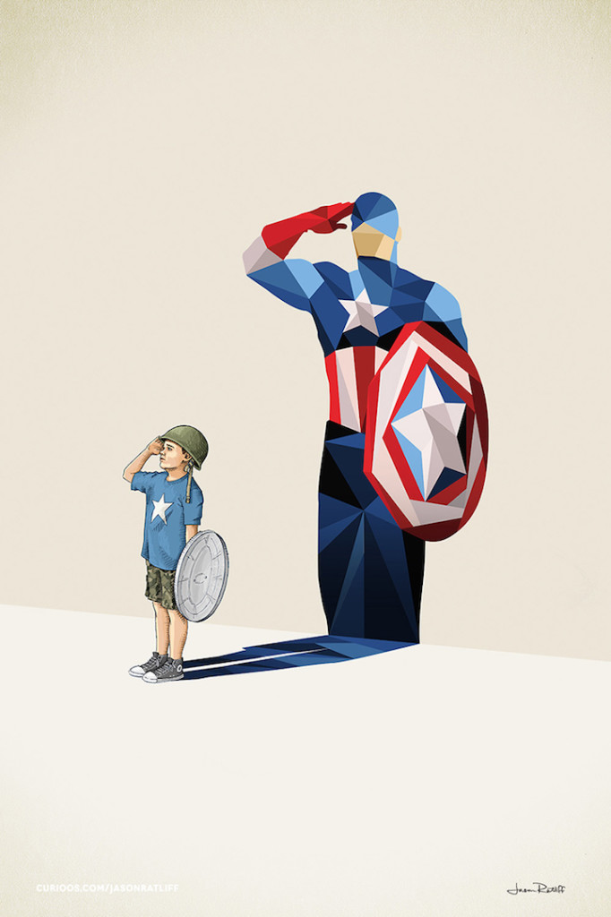 captain america childhood imagination by Jason Ratliff