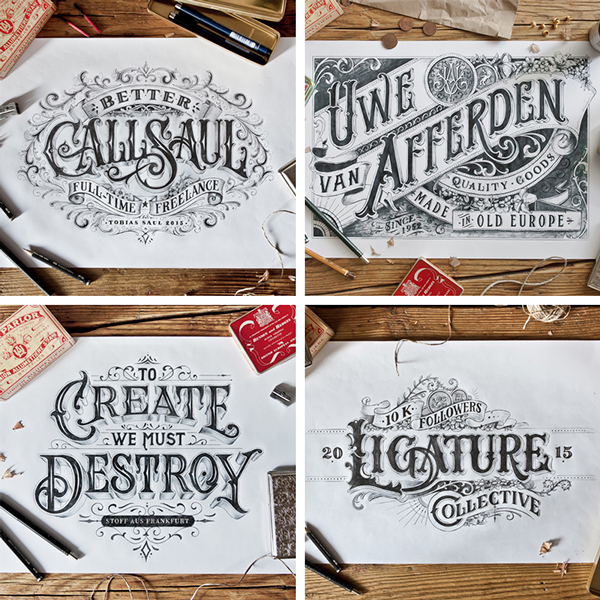 Beautiful Hand Lettering Type Artworks 2015 by Tobias Saul