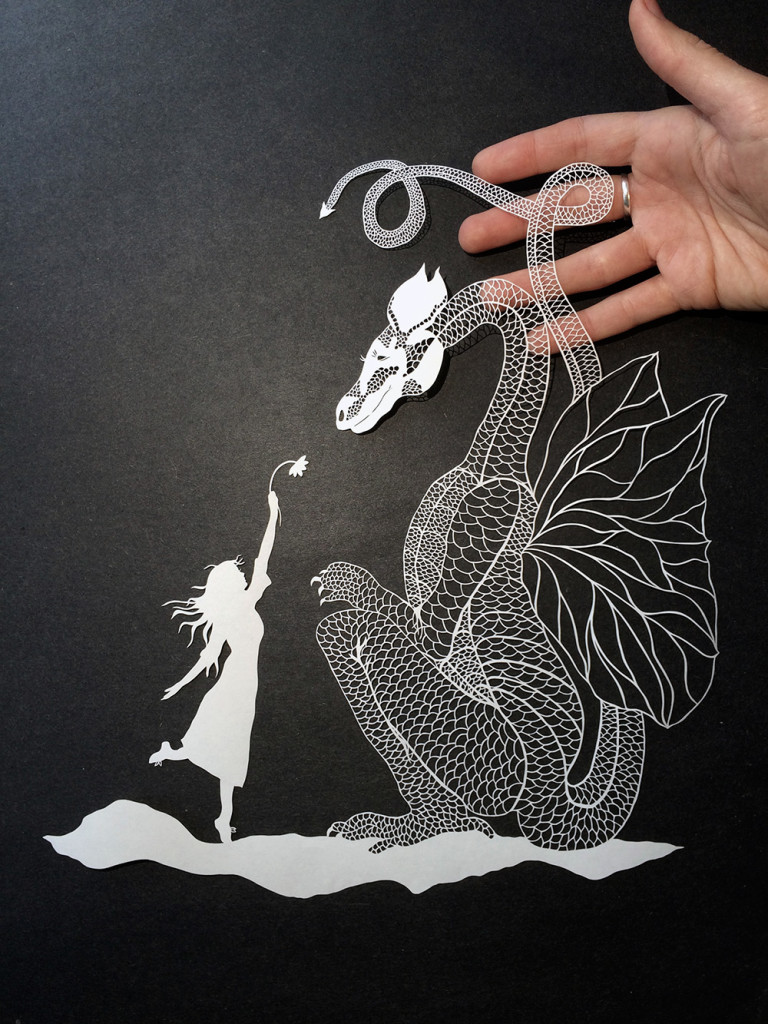 Detail Cut Paper Illustrations by Maude White