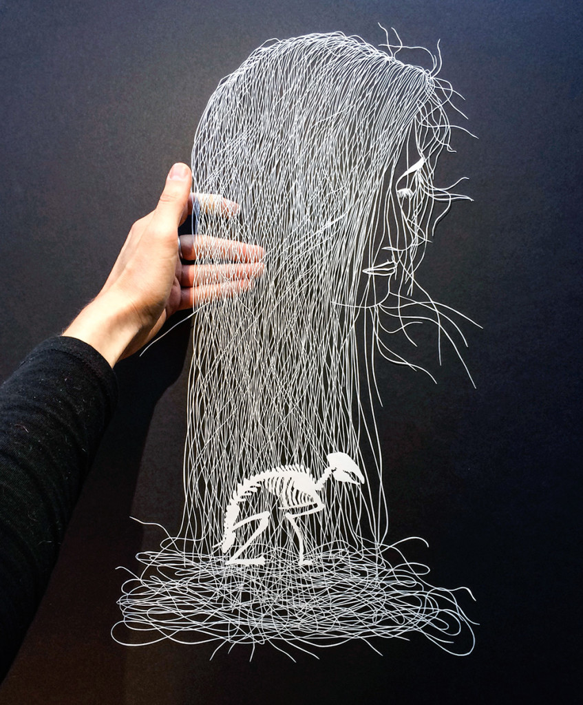 Incredible detail Cut Paper Illustrations by Maude White