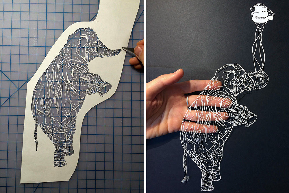 Beauty and Intricate Cut Paper Illustrations by Maude White