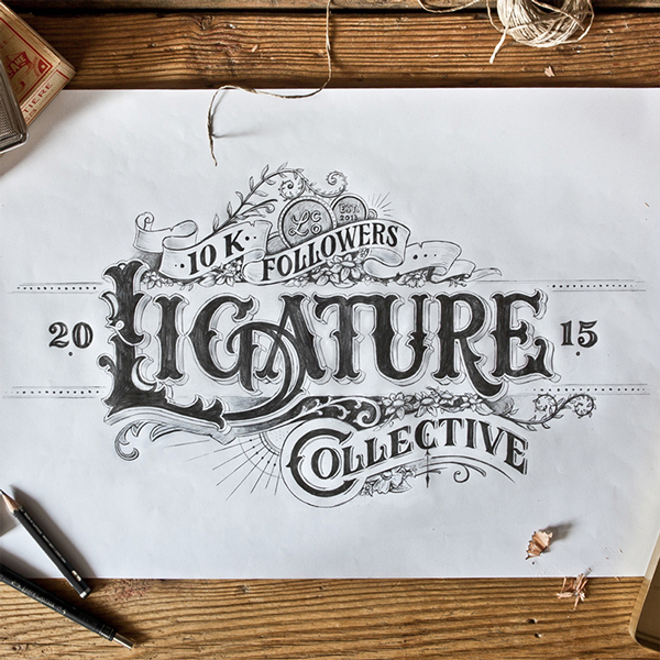 Stunning Hand drawing Type Artworks 2015 by Tobias Saul