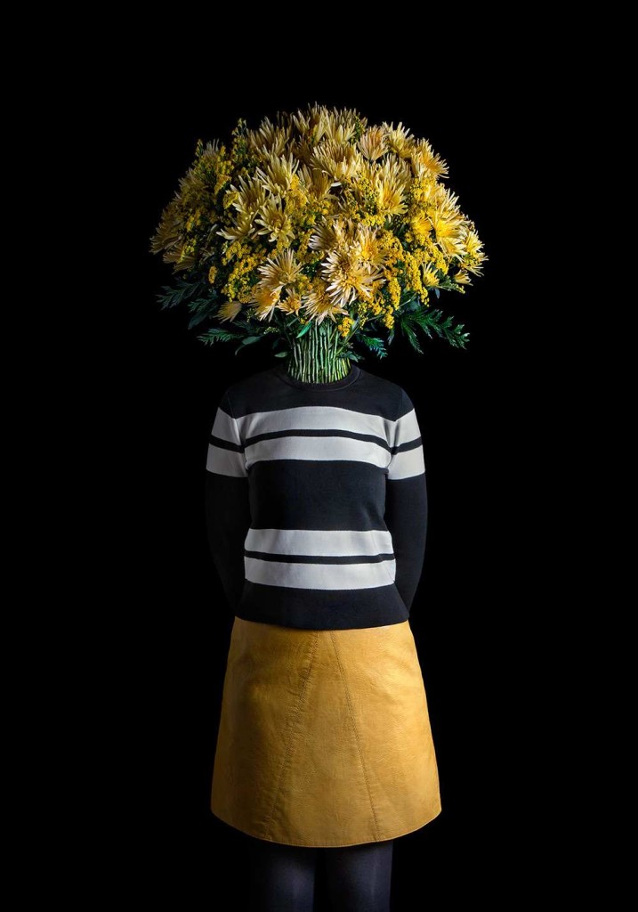 Flower Dressed in Contemporary Outfits by Miguel Vallinas 01