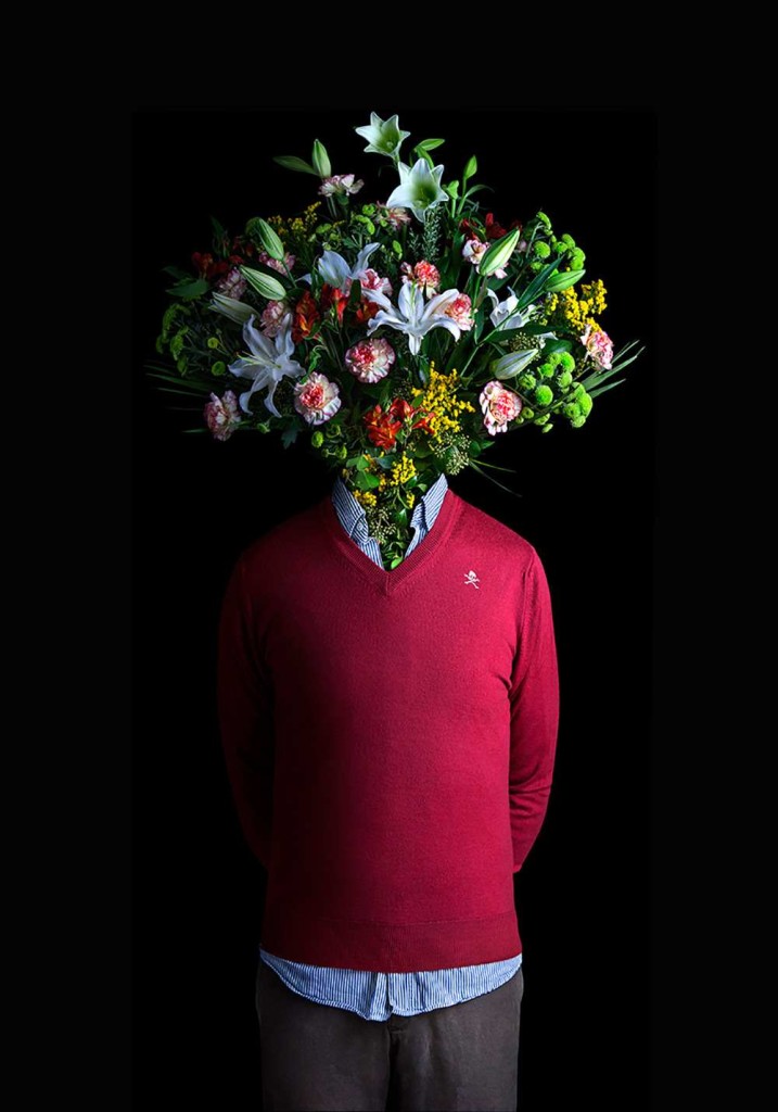 Flower Dressed in Contemporary Outfits by Miguel Vallinas 02