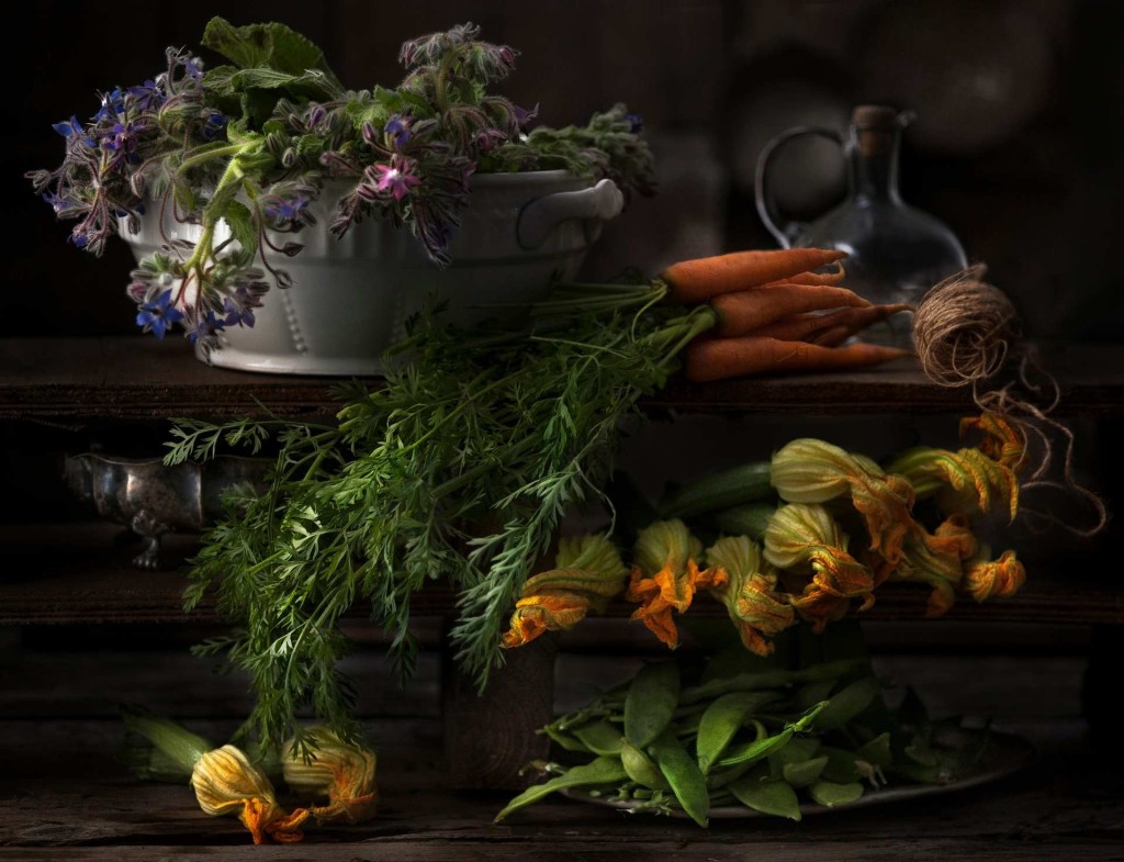 Patrizia Piga’s masterly still life of harvested plants and vegetables