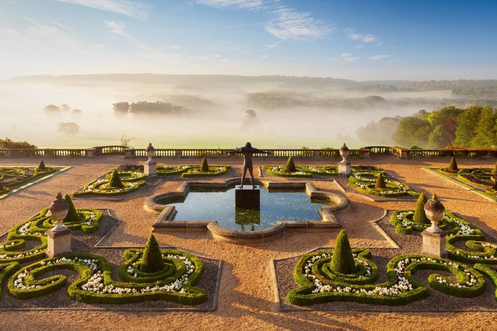 Sea of Mist by Lee Beel reveals the terrace garden at Harewood House in Yorkshire in early autumn