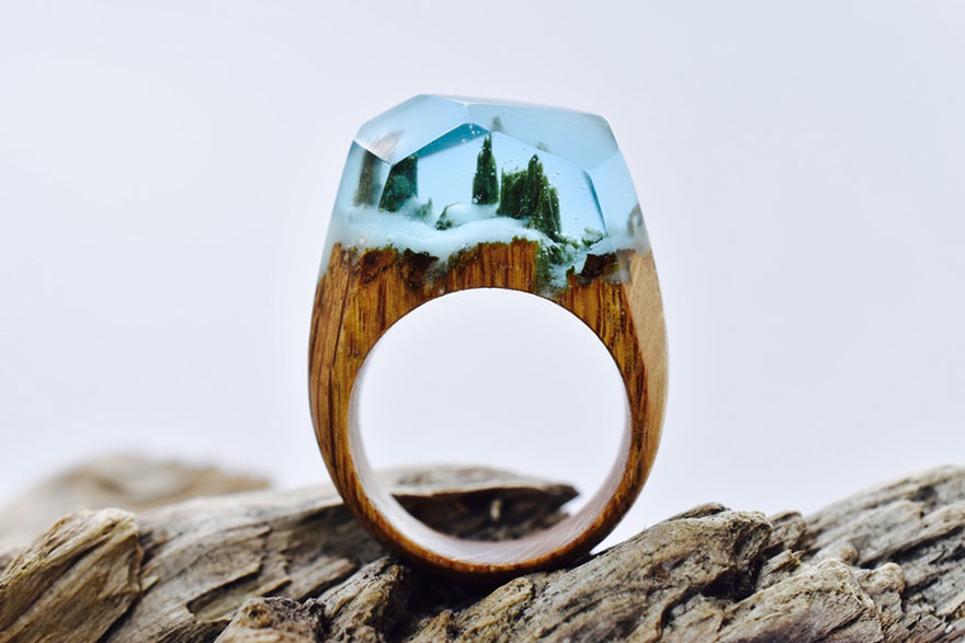 Miniature Scenes Rings Secret Forest 77