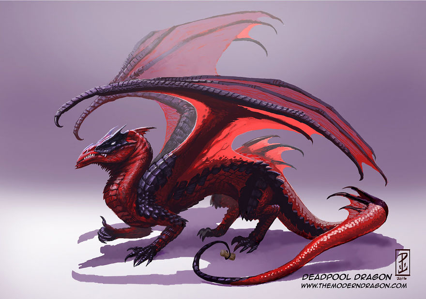 Redesign Popular Marvel Comics Characters As Dragons 99