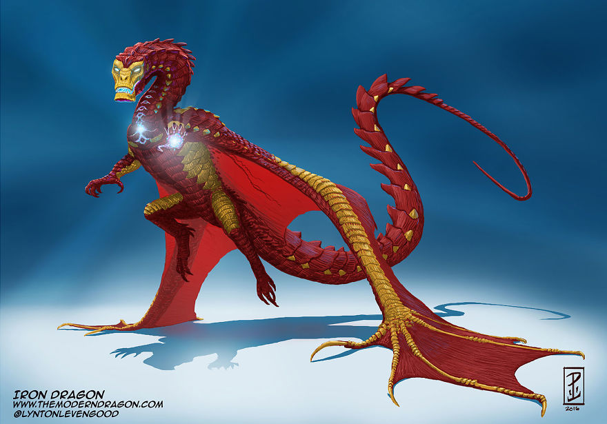 Wonderful Redesign Popular Marvel Comics Characters As Dragons 99