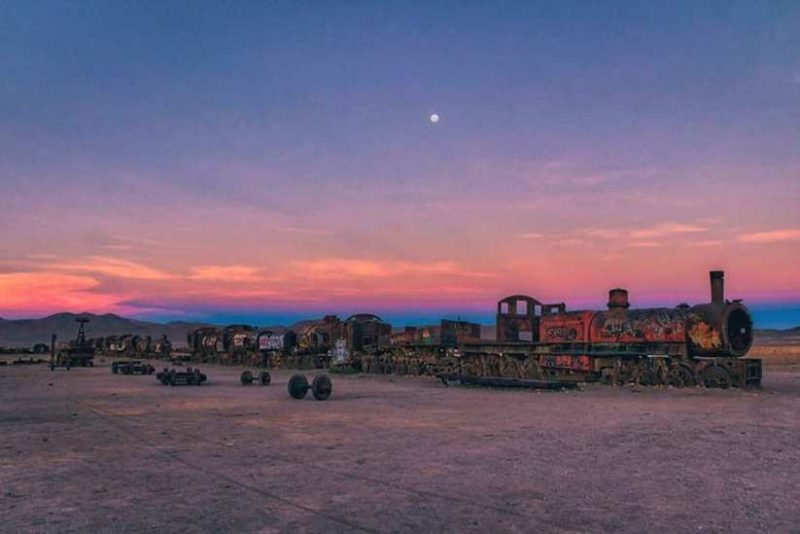 Beauty Cemetery of Abandoned Trains in Bolivia by Chris Staring