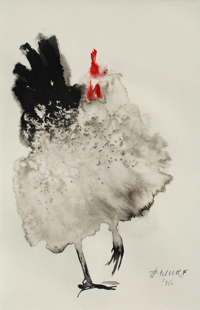 Creative Ink Paintings of Chickens by Endre Penovác 99