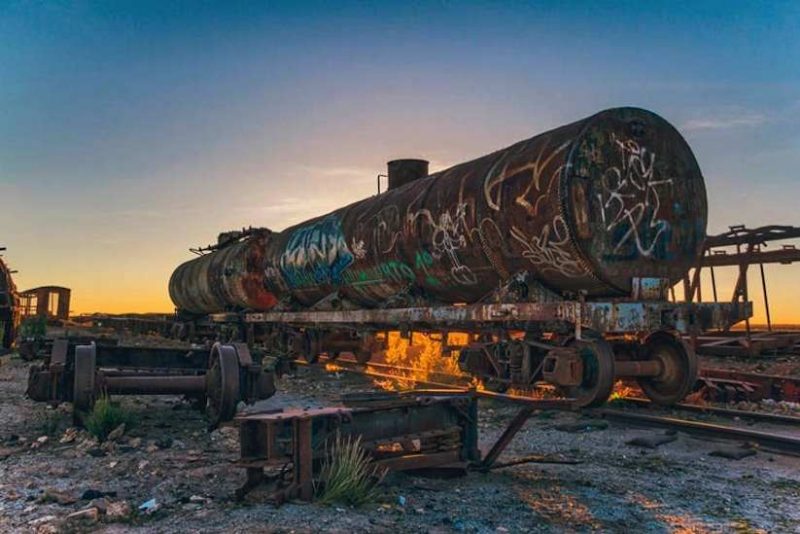 Stunning Cemetery of Abandoned Trains in Bolivia by Chris Staring 3