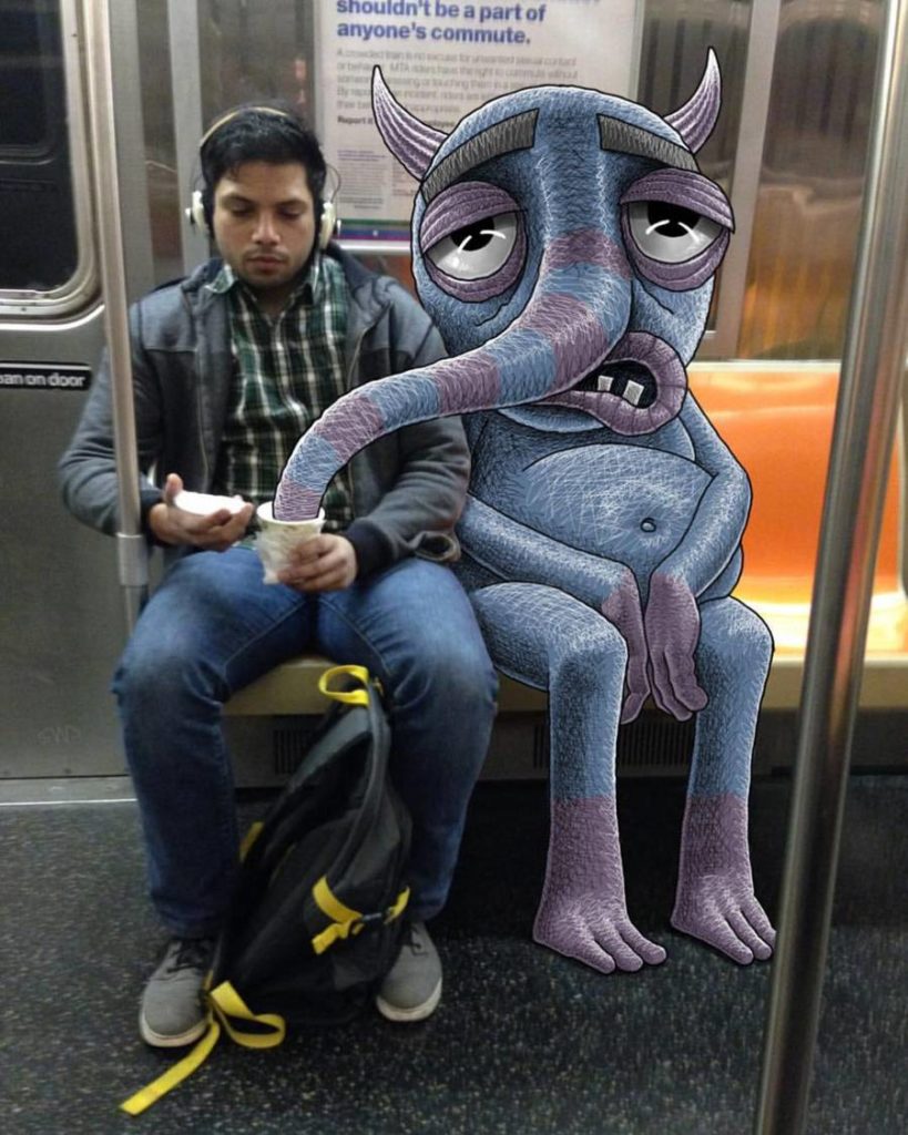 funny-monsters-doodles-in-new-york-subway-by-ben-rubin-99