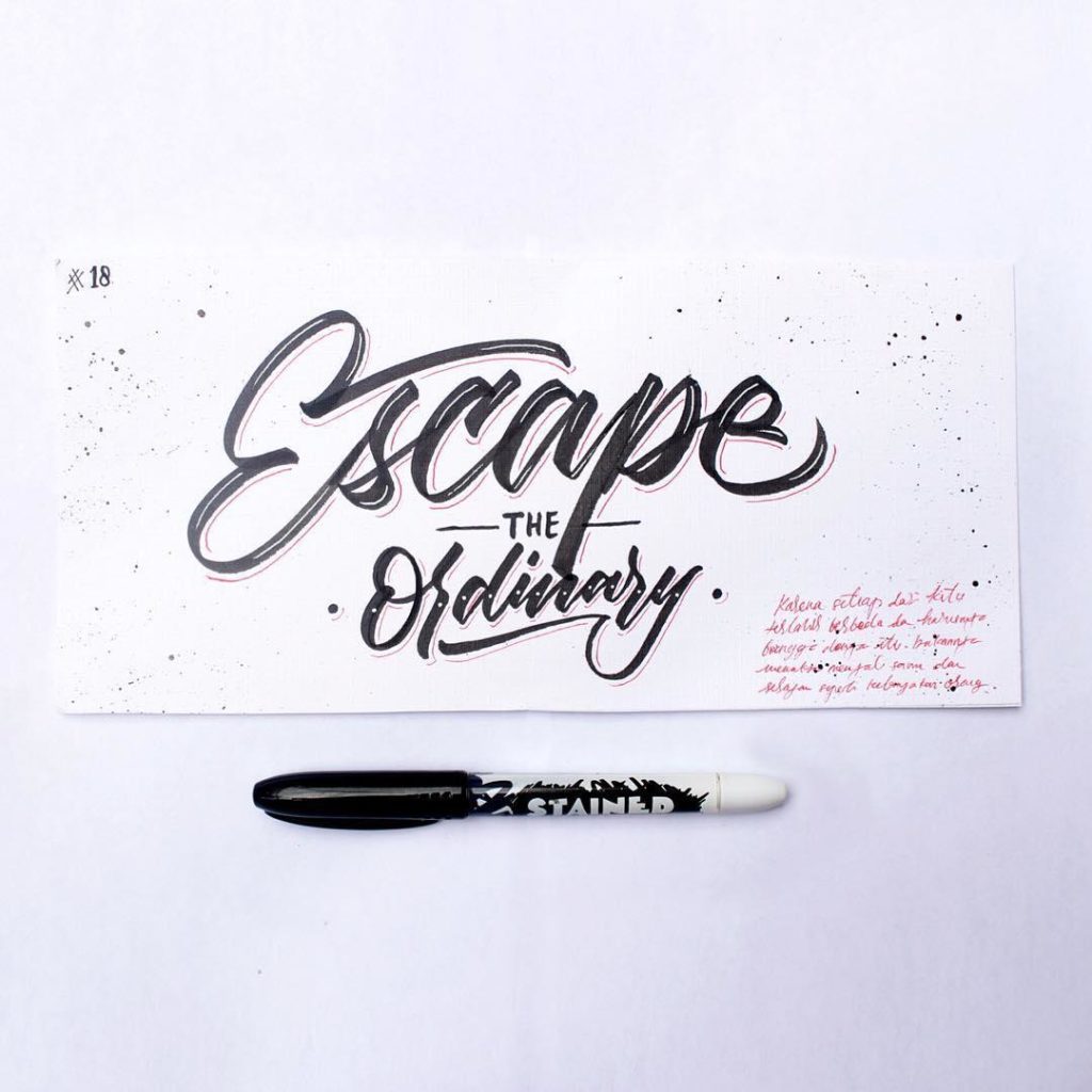 35 + Beautiful Hand Lettering Styles by Dimaz Fakhruddin | 99inspiration