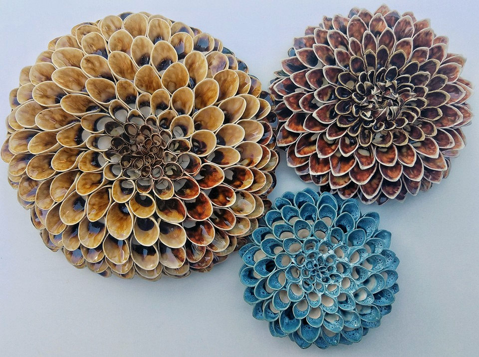 Beautiful Handmade Ceramic Blooms and Succulents by Owen Mann