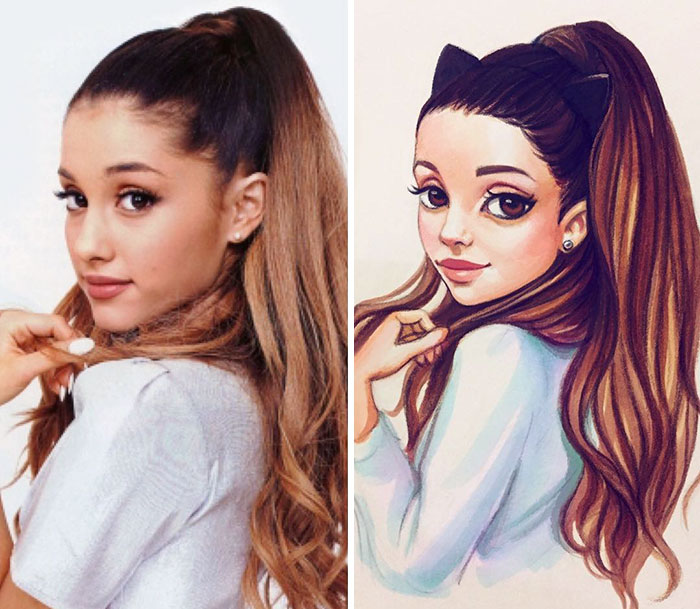 Celebrities Turned Into Cute Cartoon Characters By Russian Artist