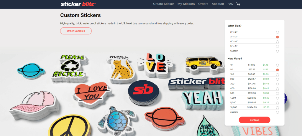 Sticker Blitz Home Page